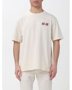 Maison Kitsuné Maison KitsunÉ Organic Cotton T-Shirt With Logo - White