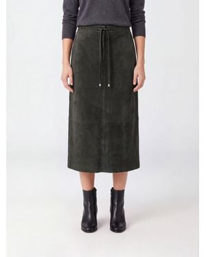 Max Mara Midirock Aus Veloursleder - Schwarz
