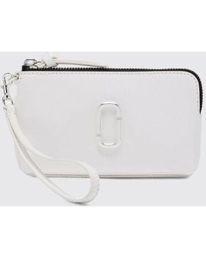 Marc Jacobs The Snapshot Handgelenktasche Aus Leder Mit Double J-Logo - Grau