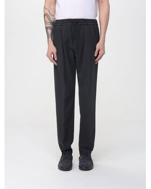 Dondup Cotton Blend Drawstring Trousers - Black