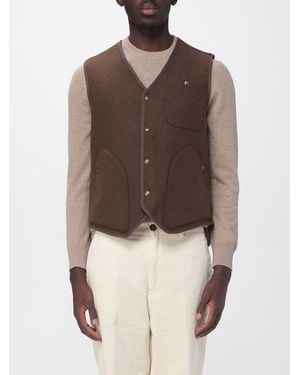 Sebago Reversible Cotton Tailored Waistcoat With V-Neck - Brown