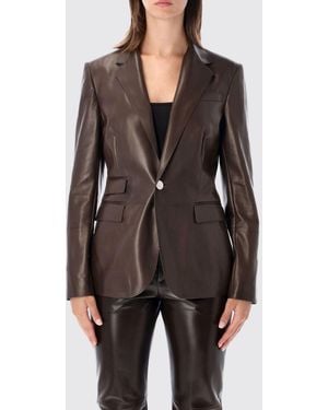 Ralph Lauren Single-Breasted Cropped Blazer - Grey