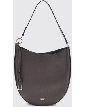 Ferragamo Schultertasche Damen - Grau