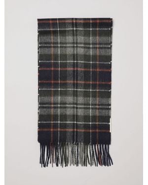 Barbour Tartan Pattern Scarf - Grey