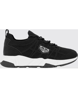 Philipp Plein Low-Top-Sneakers Aus Technischem Mesh Mit Elastischem Knöchel - Schwarz