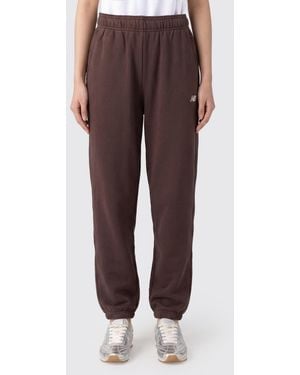 New Balance Cotton Jogging Trousers - Brown