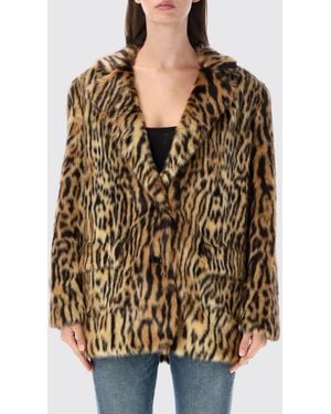 Stand Studio Veste Courte En Fausse Fourrure À Imprimé Animalier - Multicolore