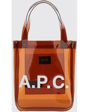 A.P.C. Lou Tote Bag Aus Pvc - Orange