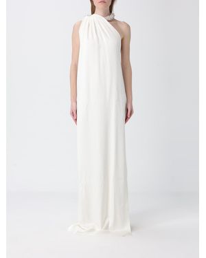 Stella McCartney Long Silk Blend Dress - White