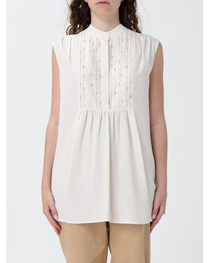 Fabiana Filippi Crêpe Blouse With Embroidery - White