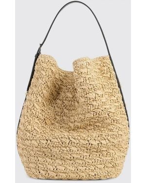 TOTEME Crochet Raffia Bag - Natural