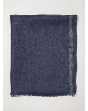 Brunello Cucinelli Leinen-Schal - Blau