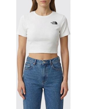 The North Face Cropped Fit Stretch Cotton T-Shirt - Blue