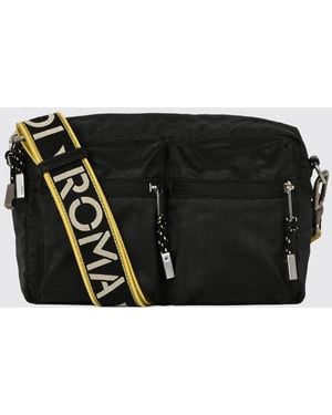 Fendi Ff Monogram Calfskin Utility Cross-Body Bag - Black