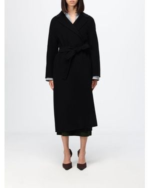 Max Mara Long Robe Coat - Black