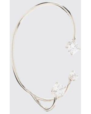 Panconesi Ear Cuff Three Point De Con Strass Incrustados - Azul
