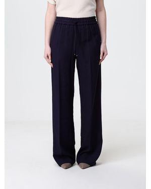 Dondup Straight Viscose Blend Trousers - Blue