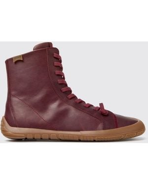 Camper Slip-On Ankle Boots - Red