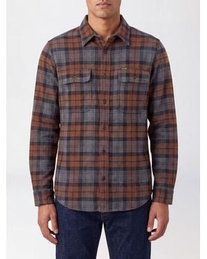 Filson Tartan Cotton Shirt With Flap Pockets - Brown