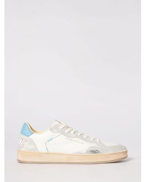Crime London Chelsea Canvas And Suede Leather Trainers - Natural