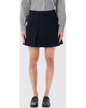 A.P.C. Cotton Blend And Wool Blend Skirt - Black