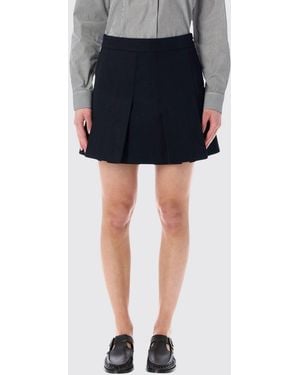 A.P.C. Cotton Blend And Wool Blend Skirt - Black