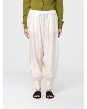 Cordera Wide Leg Lyocell Blend Sarouel Pants - White