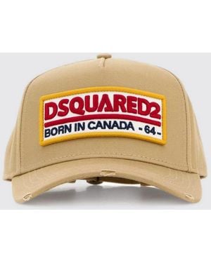 DSquared² Logo Cotton Twill Cap - Gray
