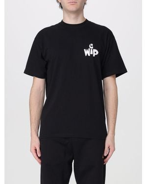 Carhartt Organic Cotton T-Shirt With Graphic And Slogan Print - Black
