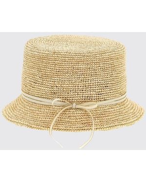 Maison Michel Lila Raffia Hat - Natural
