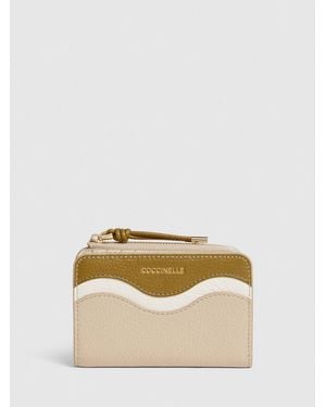 Coccinelle Nami Small Grained Leather Wallet - Natural