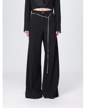 Pinko Flared Viscose Pants - Black