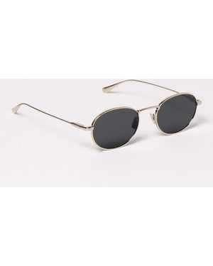 Saint Laurent Sl 221F Oval Sunglasses - Metallic