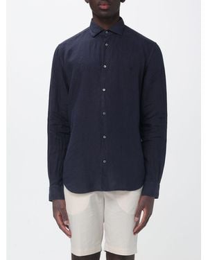 Brooksfield Camisa Casual De Lino - Azul