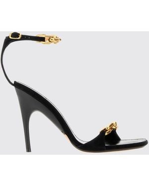 Balenciaga Duchesse Suede Slingback Sandals With Stiletto Heel - Black