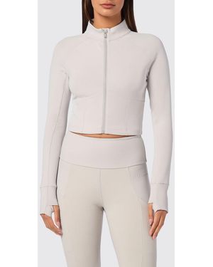 Philipp Plein Long-Sleeve Slim Fit Sports Top - White