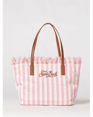 MC2 Saint Barth Cotton Bag With Embroidered Logo - Pink