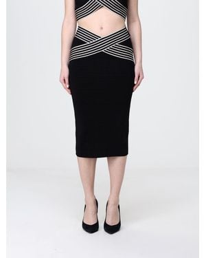 Elisabetta Franchi Jersey Midi Skirt - Black