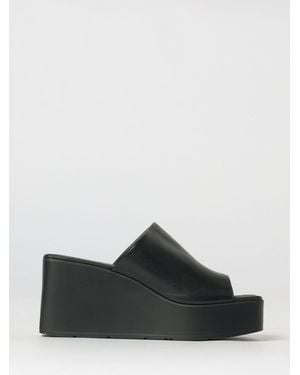 Vic Matié Vic MatiÉ Leather Wedge Sandals - Black