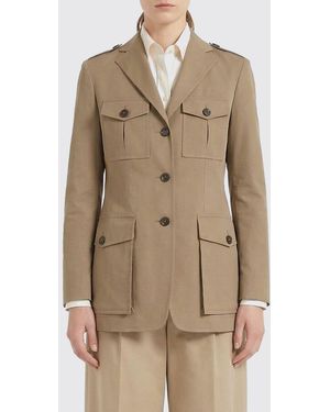 Tagliatore Cotton Sahariana Jacket - Natural
