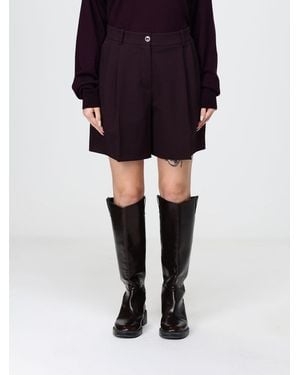 Pinko Shetana Shorts Mit Hohem Bund Und Geradem Bein Aus Viskosemischung - Schwarz