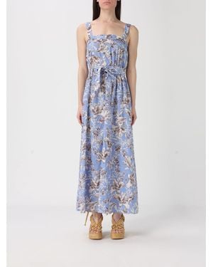 Liu Jo Cotton Dress With Floral Print - Blue