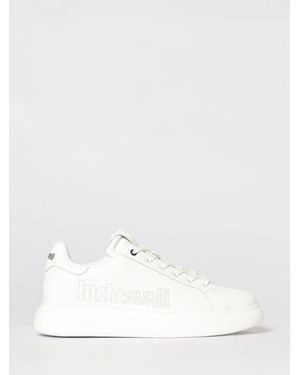 Just Cavalli Leather Trainers - Natural