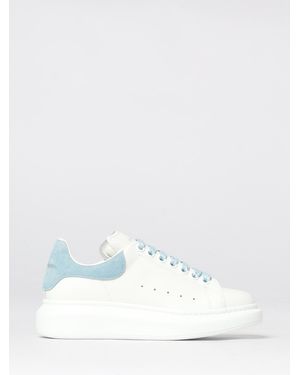 McQueen Oversize Leather Trainers - White