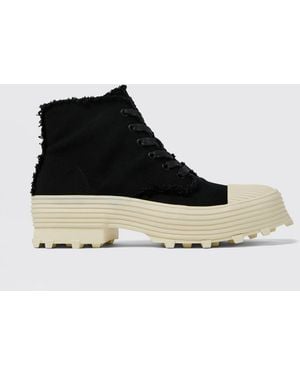 CAMPERLAB Traktori Tencel Ankle Boot - Black