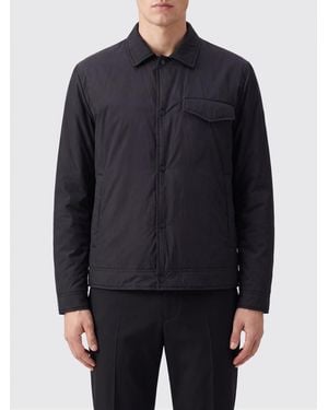 Herno Gepolsterte Hemdjacke Aus Technischem Gewebe Mit Pattentaschen - Blau