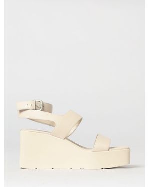 Vic Matié Vic MatiÉ Leather Wedge Sandal - Natural
