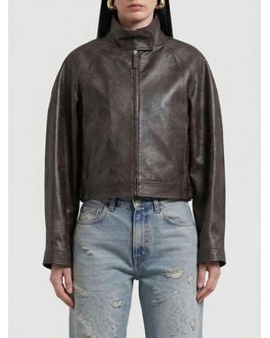Low Classic Faux Leather Jacket - Black
