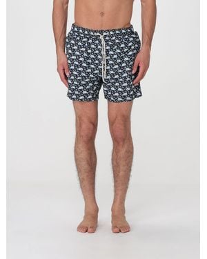 MC2 Saint Barth Printed Boxer Swim Trunks - Blue