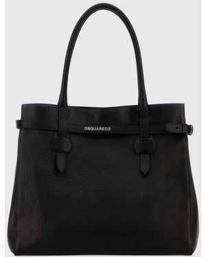 DSquared² Grained Calfskin Tote Bag - Black
